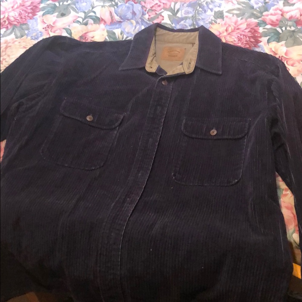 Men’s Blue Corduroy Shirt